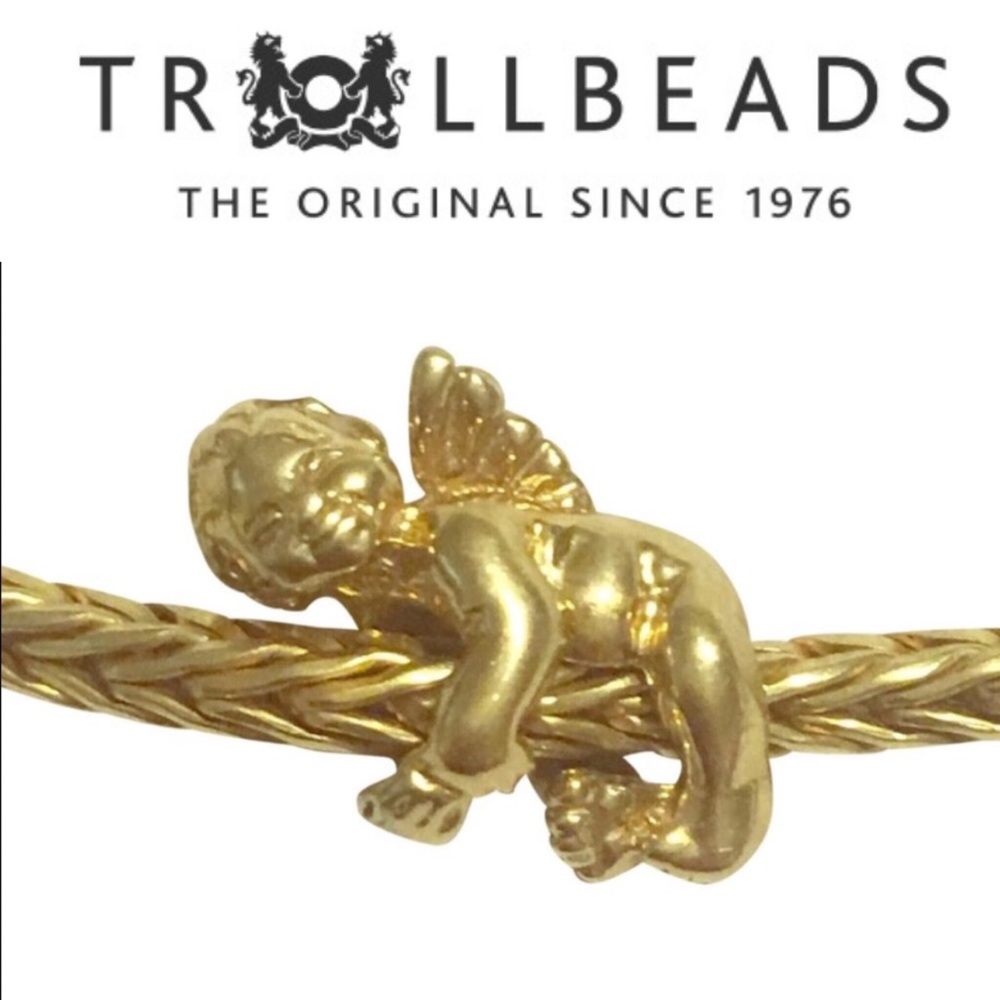 Trollbeads CHERUB BEAD, 18k GOLD